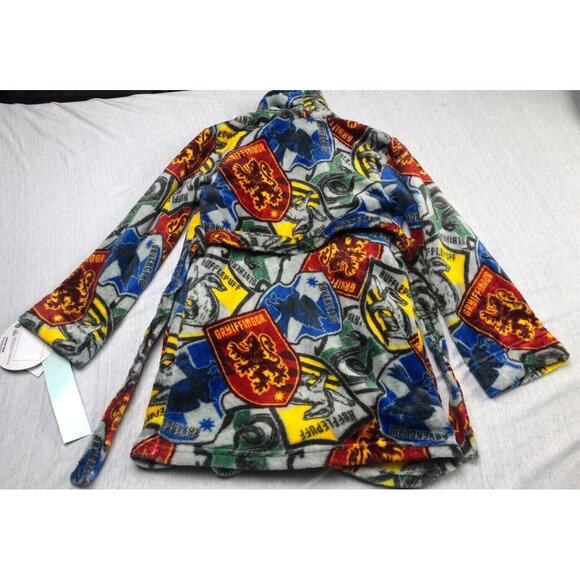 Kids Harry Potter Robe Pajama Unisex Movie Magic Tie Multicolor New With Tags - Picture 9 of 11